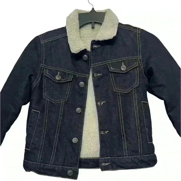 Zara Jean Sherpa Jacket  Size 7 - Picture 2 of 6